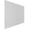 Ekena Millwork 48H x 3/4T Adjustable PVC Slat Wall Panel Kit w/ 2W Slats, Unfinished contains 22 Slats SWP66X48X0750UN - alternate 6